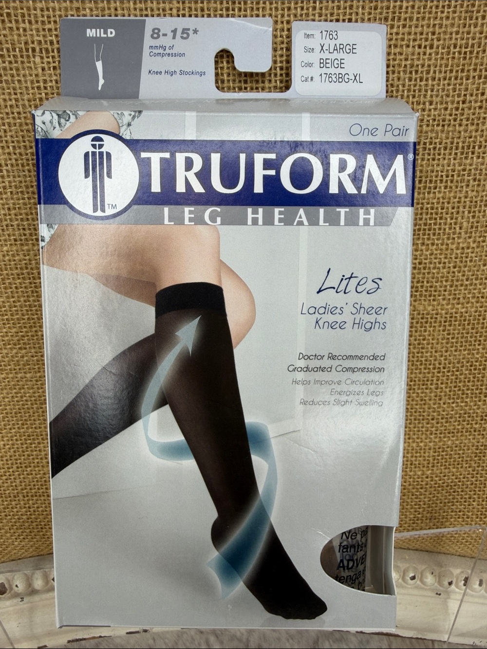 Truform Lites Ladies Sheer Knee Highs - Beige